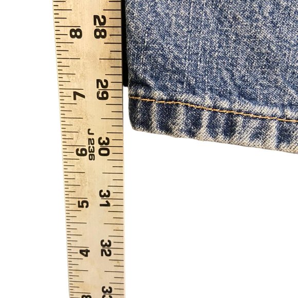 Calvin Klein Jeans Women's 35x30 Blue Light Wash 90s Style Low Rise Straight Leg - Picture 9 of 9